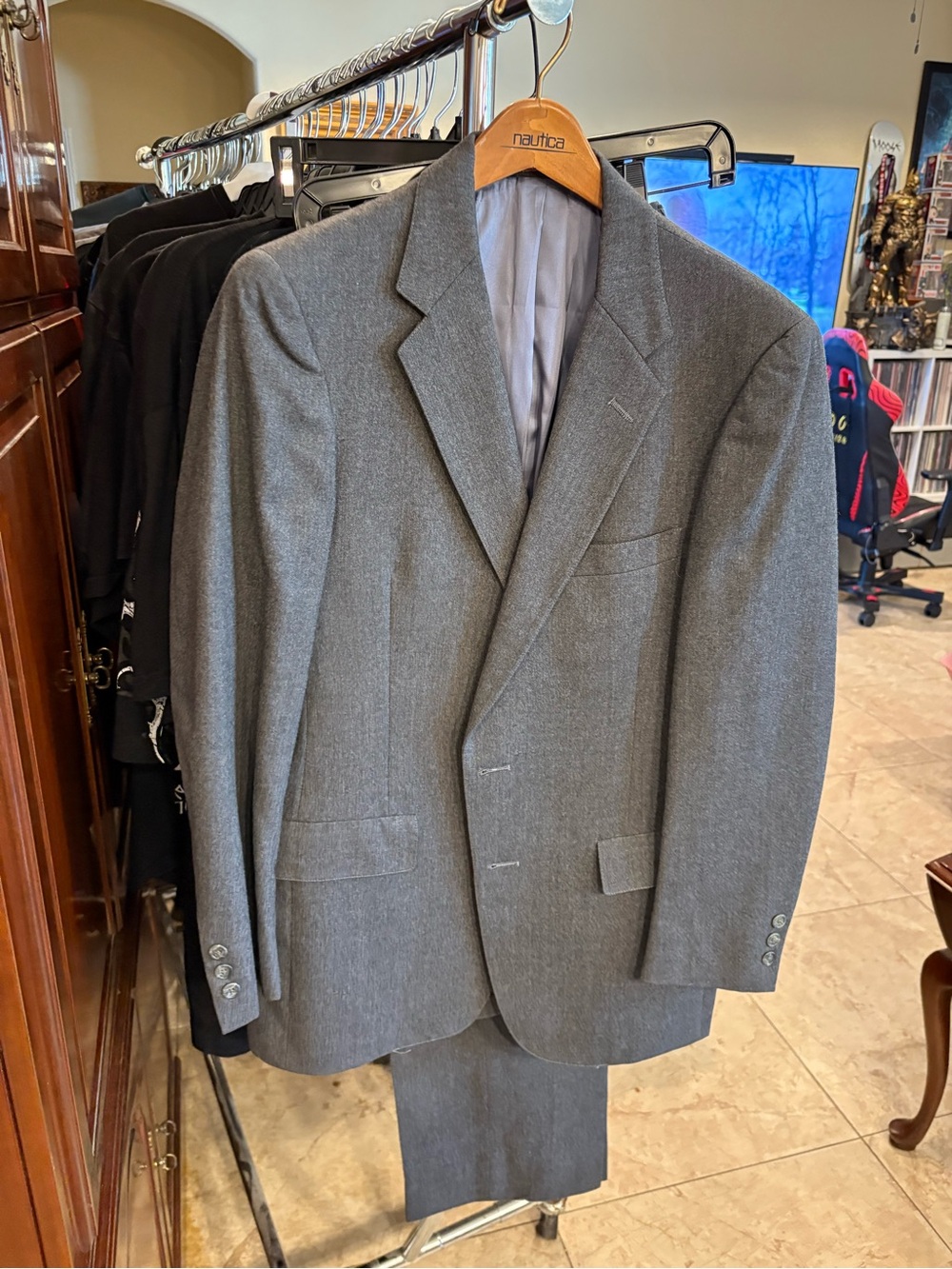 Austin Reed Men's Gray Wool Blend Suit